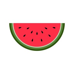 Fresh Watermelon Vector Isolated on white background