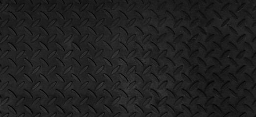 Steel plate pattern Manhole cover of black dark color ,Black dark grey Checker Plate abstract floor...