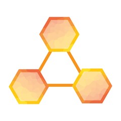 abstract design of hexagon
