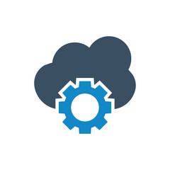 Cloud gear icon
