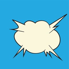 bursting star comic speech bubble