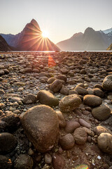 Milford Sound's Rocky Beach