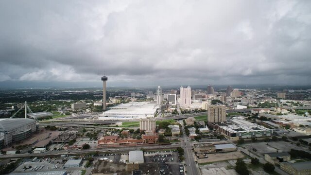 Downtown San Antonio Aerial Still View