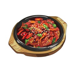 spicy hotplate meal