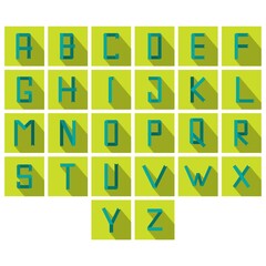 set of letter icons