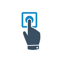 Fingerprint pointer icon
