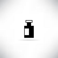 beverage bottle icon vector illustration