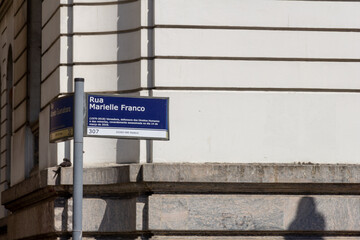 Placa Mariele Franco