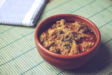 Indian Home made Chettinad country chicken curry