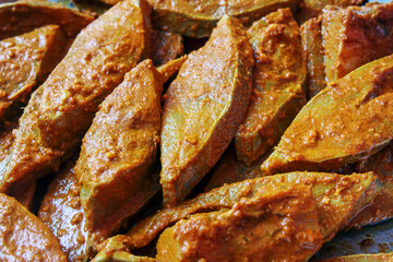 Home made preparing for spicy Fish fry	
