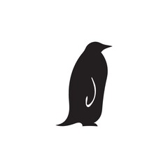 silhouette of penguin