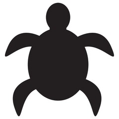 silhouette of turtle