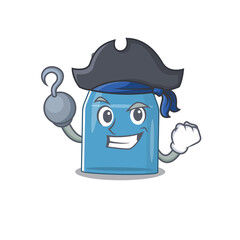 one hook hands Pirate character syrup medicine cartoon design