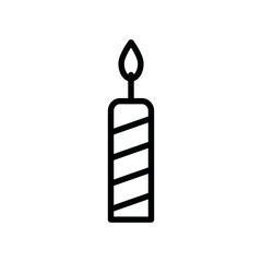 Birthday cake icon vector logo design template