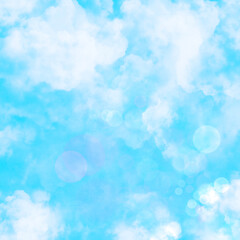 Cloudy and shiny weather background