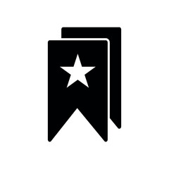 Bookmark icon vector logo template flat style
