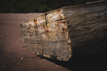 old abandoned boat