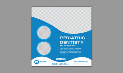 Dental Instagram post banner design template