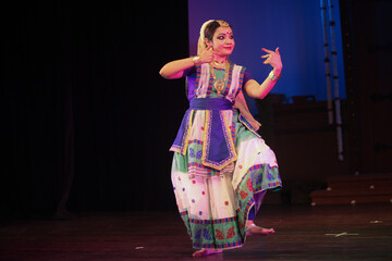 A beautiful sattriya dancer