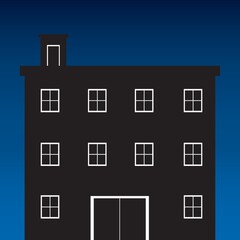 silhouette of building