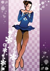 ice skater in action