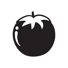 silhouette of tomato