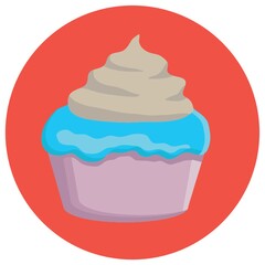 cream cupcake
