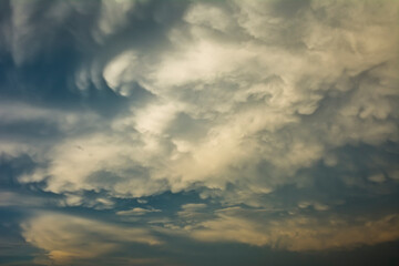 Dramatic clouds in the sky 