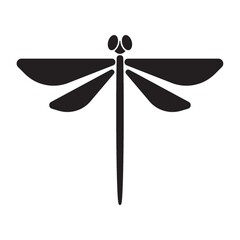 silhouette of dragonfly