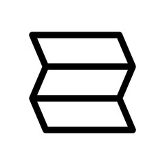 Paper with folds icon
