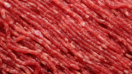 minced meat top view, macro shot