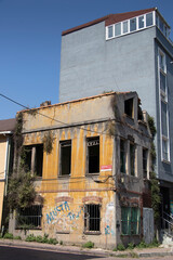 abandoned building in the city