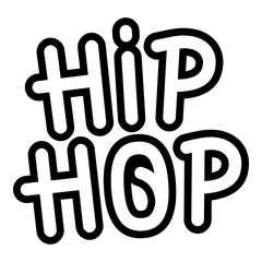 Hiphop wall paint icon. Outline hiphop wall paint vector icon for web design isolated on white background