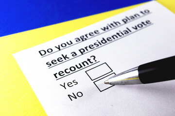 Obraz premium Questionnaire