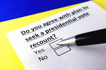 Obraz premium Questionnaire
