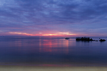 Obraz premium Sunset view at the Tioman Island