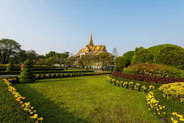 The royal palace in Cambodias capital Phnom Penh