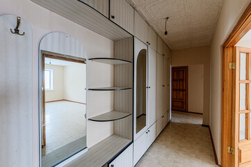 Russia, Moscow- February 10, 2020: interior room apartment modern bright cozy atmosphere. general...
