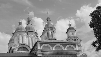 
Buildings of the Astrakhan Kremlin in Russia.