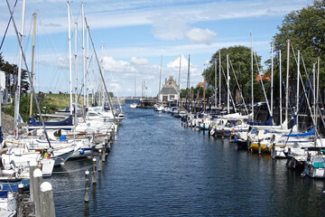 Fototapeta na wymiar Netherlands. Zeeland.Sailingport in Veere 
