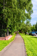 Pedestrian road in the city