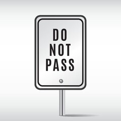 do not pass