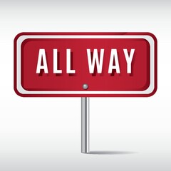 all way sign