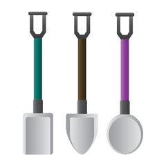 shovel and spades