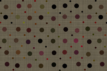 Textile fashion print. Linen fabric texture with geometric pattern. Cotton fabric background illustration