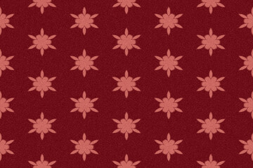 Textile fashion print. Linen fabric texture with geometric pattern. Cotton fabric background illustration