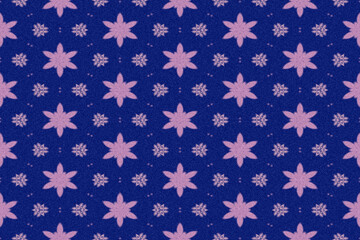 Textile fashion print. Linen fabric texture with geometric pattern. Cotton fabric background illustration