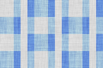 Textile fashion print. Linen fabric texture with geometric pattern. Cotton fabric background illustration