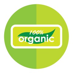 100 percent organic label