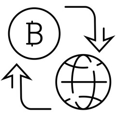 Blockchain Technology Digital Currency, E-wallet icon